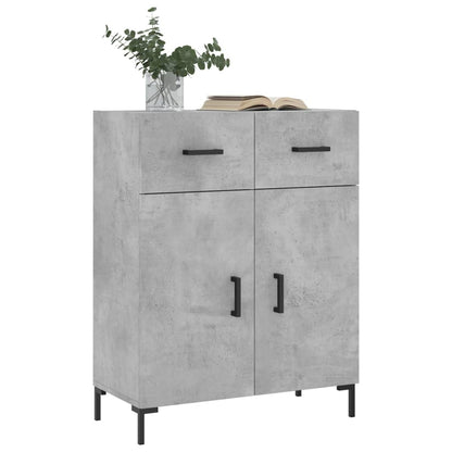 Buffet gris béton 69,5x34x90 cm en bois