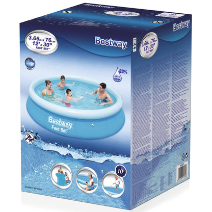 Bestway Fast Set Piscine Gonflable Ronde 366x76 cm 57273