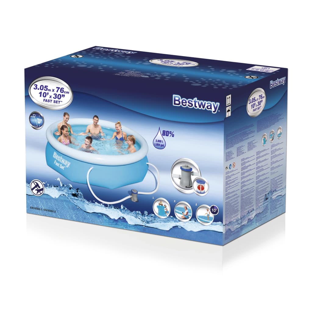 Bestway ensemble de piscine Fast Set 305x76 cm 57270