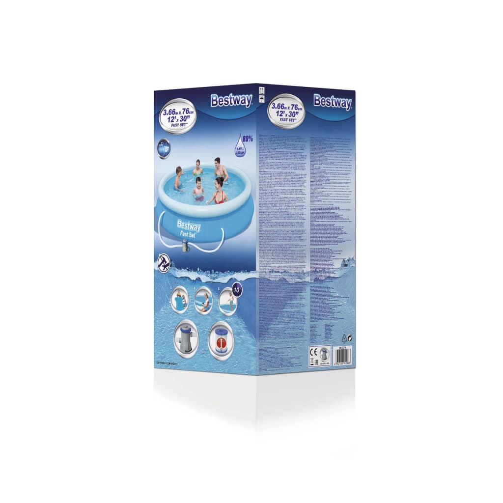 Bestway ensemble de piscine Fast Set 366x76 cm 57274