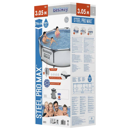 Conjunto de piscina Bestway Steel Pro MAX 305x76 cm