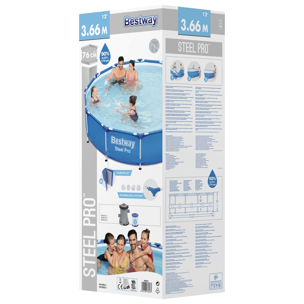 Piscina Bestway Steel Pro Frame 366x76 cm