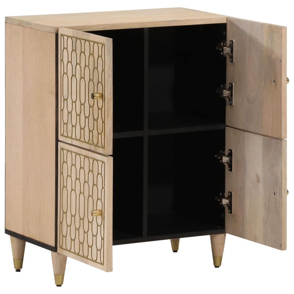 Meuble d'appoint 60x33x75 cm en bois de manguier massif