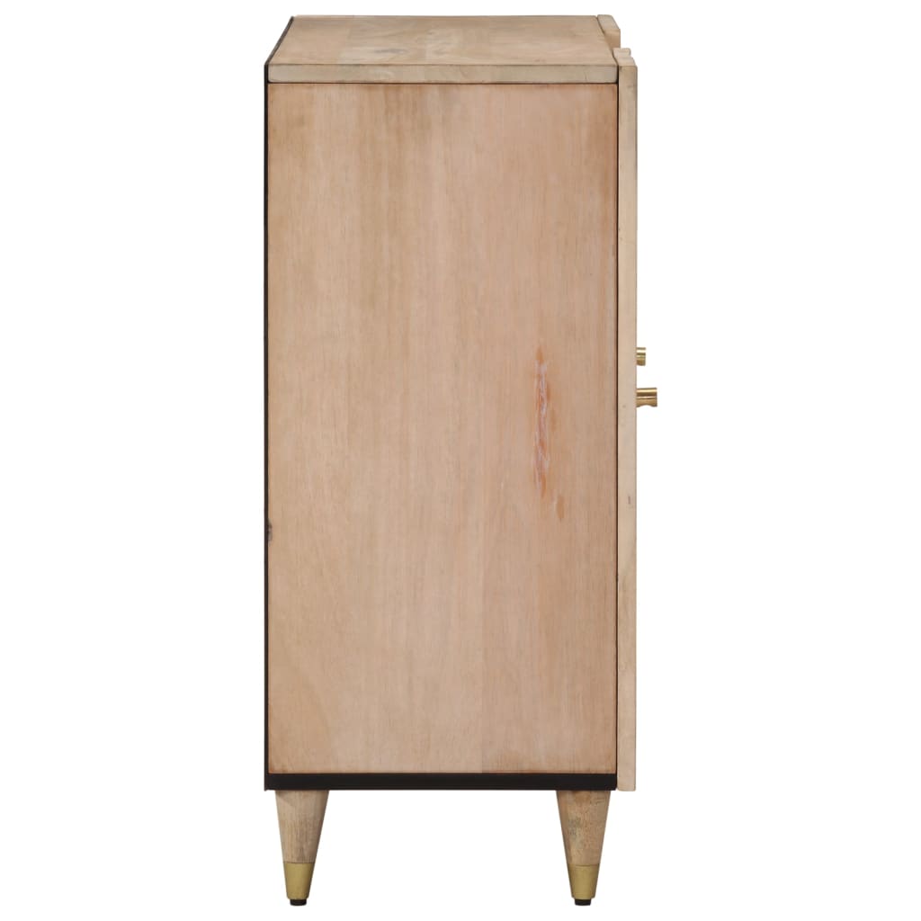 Beistellschrank 90x33x75 cm Massivholz Mango