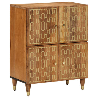 Beistellschrank 60x33x75 cm Massivholz Mango