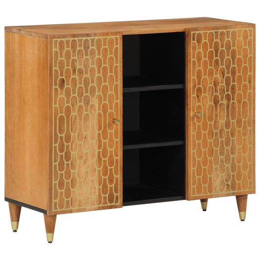 Beistellschrank 90x33x75 cm Massivholz Mango