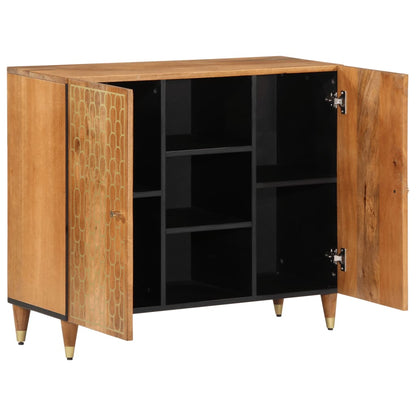 Beistellschrank 90x33x75 cm Massivholz Mango