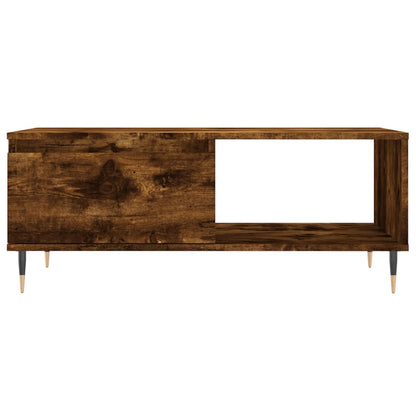 Table basse chêne fumé 90x50x36,5 cm en bois