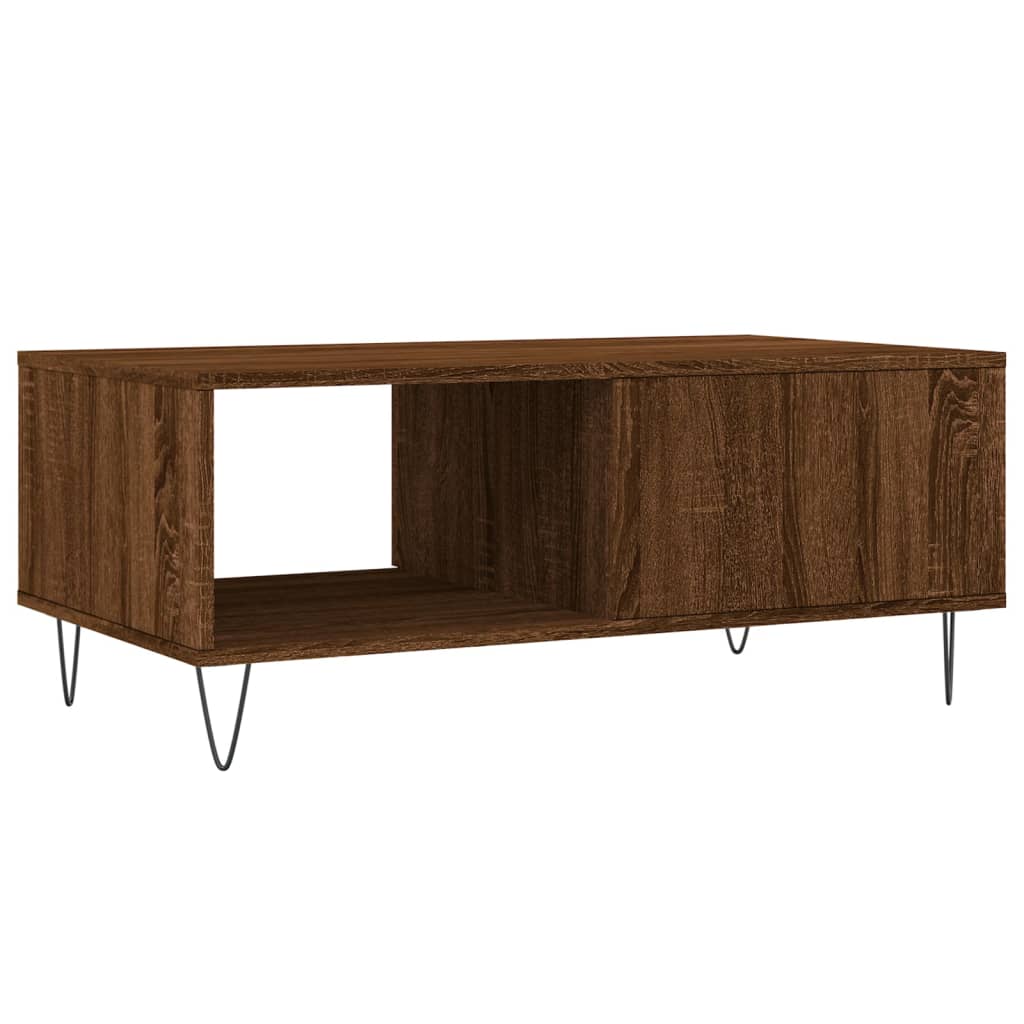 Couchtisch Braun Eichen-Optik 90x50x36,5 cm Holzwerkstoff