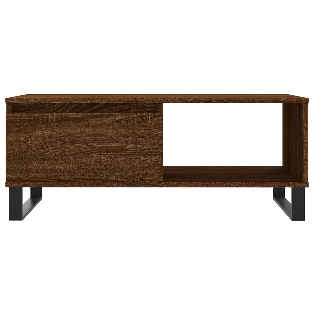 Couchtisch Braun Eichen-Optik 90x50x36,5 cm Holzwerkstoff