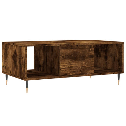 Table basse chêne fumé 90x50x36,5 cm en bois