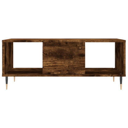 Table basse chêne fumé 90x50x36,5 cm en bois