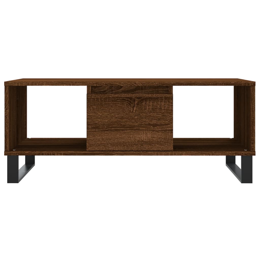 Couchtisch Braun Eichen-Optik 90x50x36,5 cm Holzwerkstoff