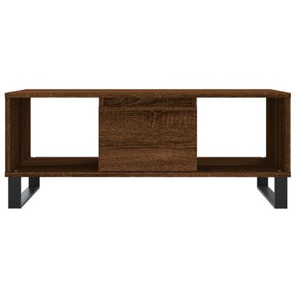 Couchtisch Braun Eichen-Optik 90x50x36,5 cm Holzwerkstoff