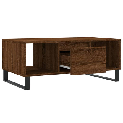 Couchtisch Braun Eichen-Optik 90x50x36,5 cm Holzwerkstoff