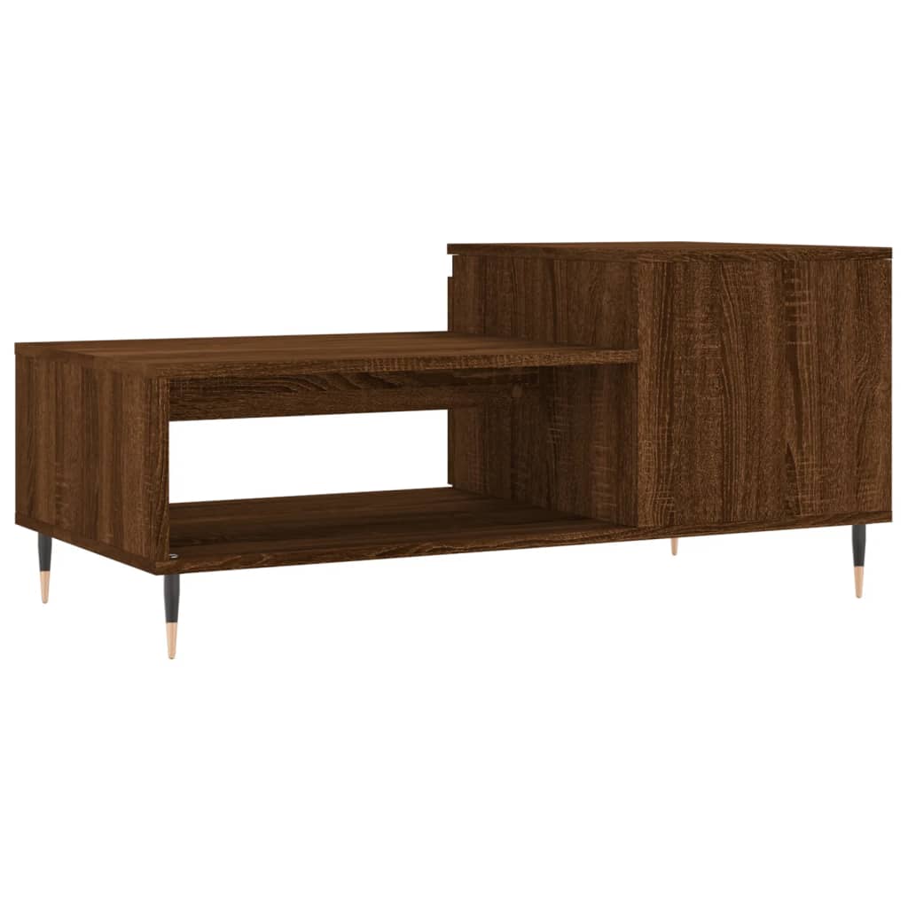 Couchtisch Braun Eichen-Optik 100x50x45 cm Holzwerkstoff