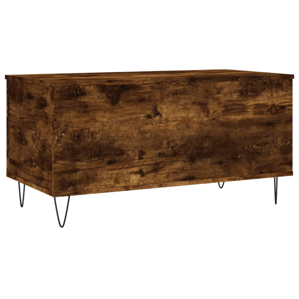 Table basse chêne fumé 90x44,5x45 cm en bois