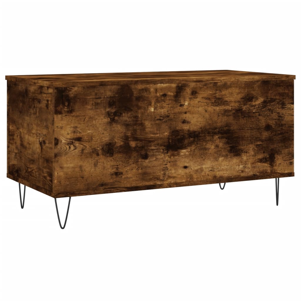 Table basse chêne fumé 90x44,5x45 cm en bois