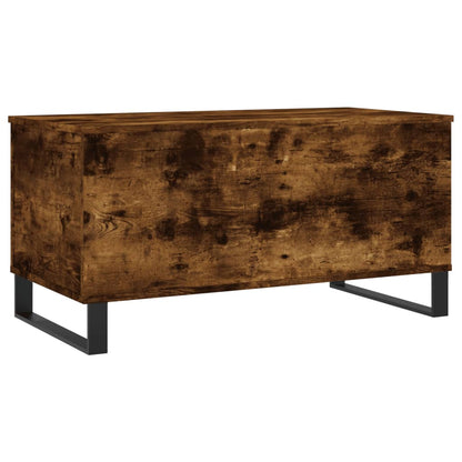 Table basse chêne fumé 90x44,5x45 cm en bois