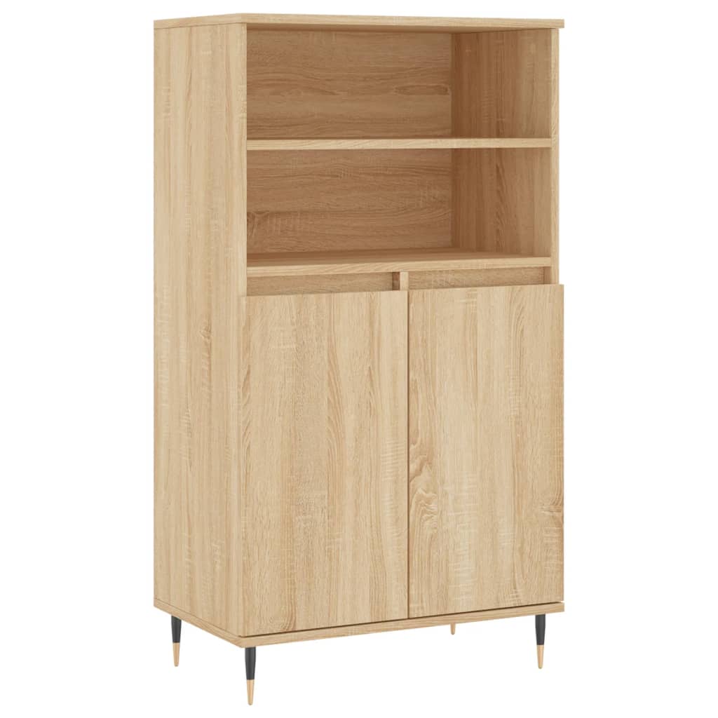 Highboard Sonoma-Eiche 60x36x110 cm Holzwerkstoff