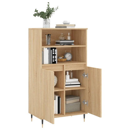 Highboard Sonoma-Eiche 60x36x110 cm Holzwerkstoff