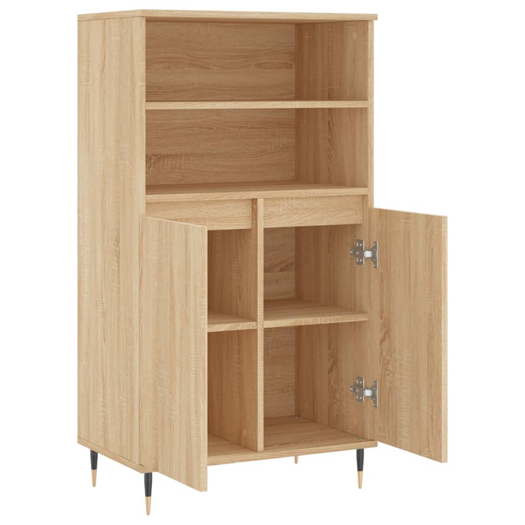 Highboard Sonoma-Eiche 60x36x110 cm Holzwerkstoff