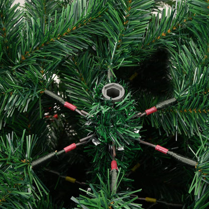 Künstlicher Weihnachtsbaum Klappbar mit Zapfen & Beeren 180 cm