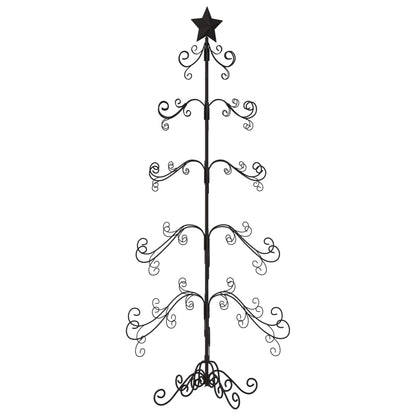 Metall-Weihnachtsbaum für Dekorationen Schwarz 150 cm