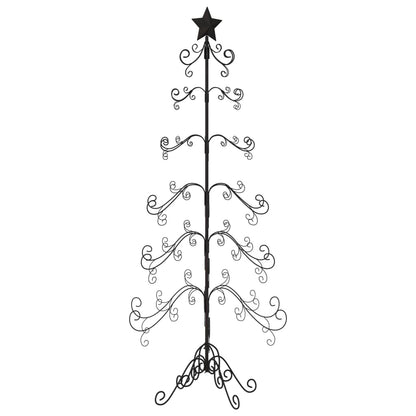 Metall-Weihnachtsbaum für Dekorationen Schwarz 215 cm