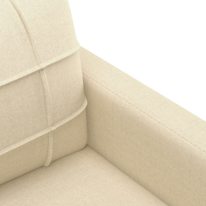 2-Sitzer-Sofa Creme 120 cm Stoff