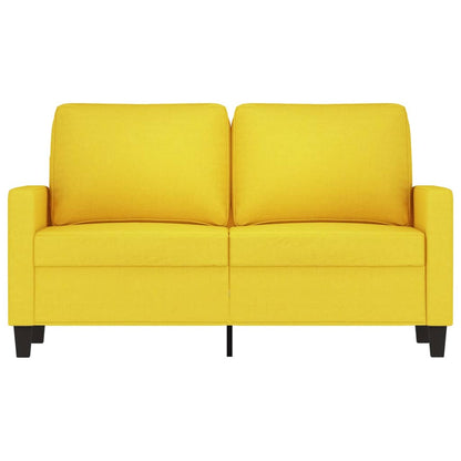 2-Sitzer-Sofa Hellgelb 120 cm Stoff