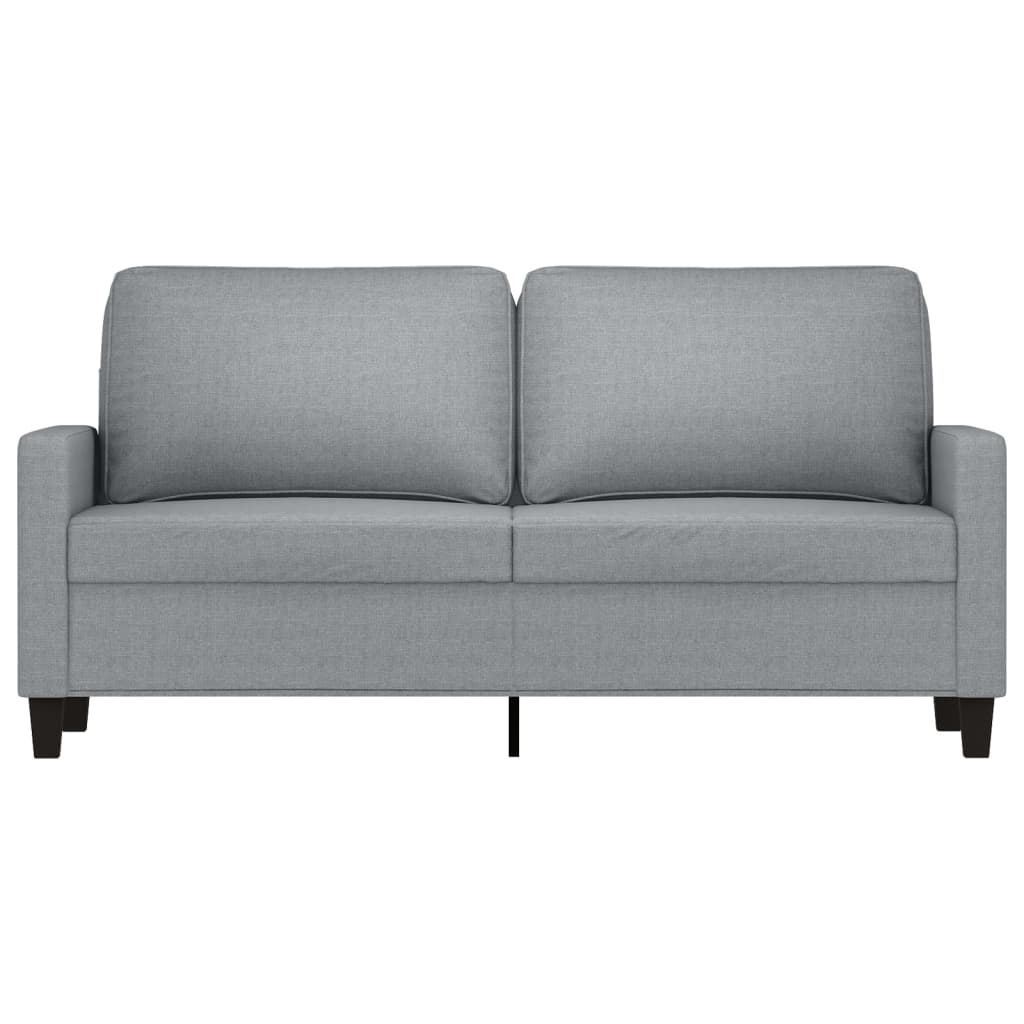 2-Sitzer-Sofa Hellgrau 140 cm Stoff