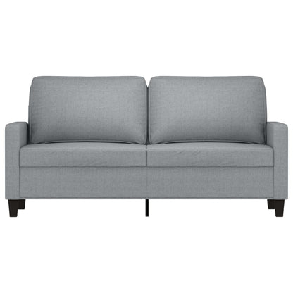 2-Sitzer-Sofa Hellgrau 140 cm Stoff