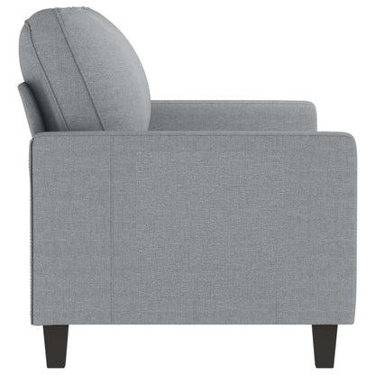 2-Sitzer-Sofa Hellgrau 140 cm Stoff