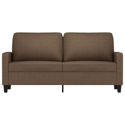 2-Sitzer-Sofa Braun 140 cm Stoff