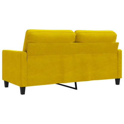 2-Sitzer-Sofa Gelb 140 cm Samt