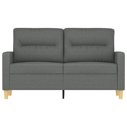 2-Sitzer-Sofa Dunkelgrau 120 cm Stoff