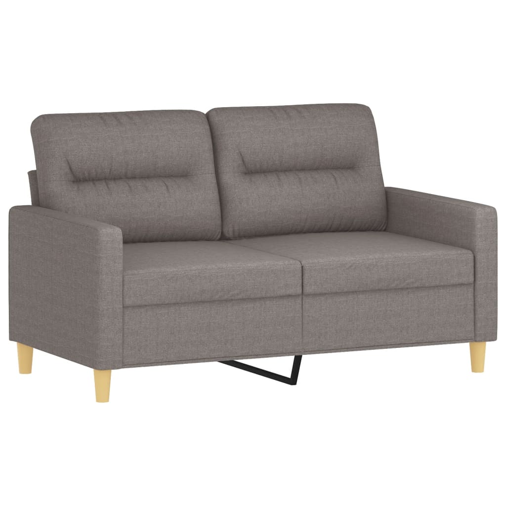 2-Sitzer-Sofa "Therese" Taupe 120 cm Stoff