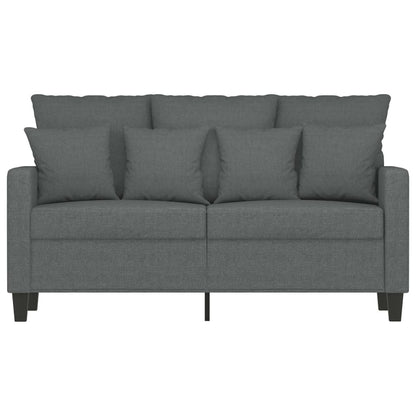 2-Sitzer-Sofa Dunkelgrau 120 cm Stoff