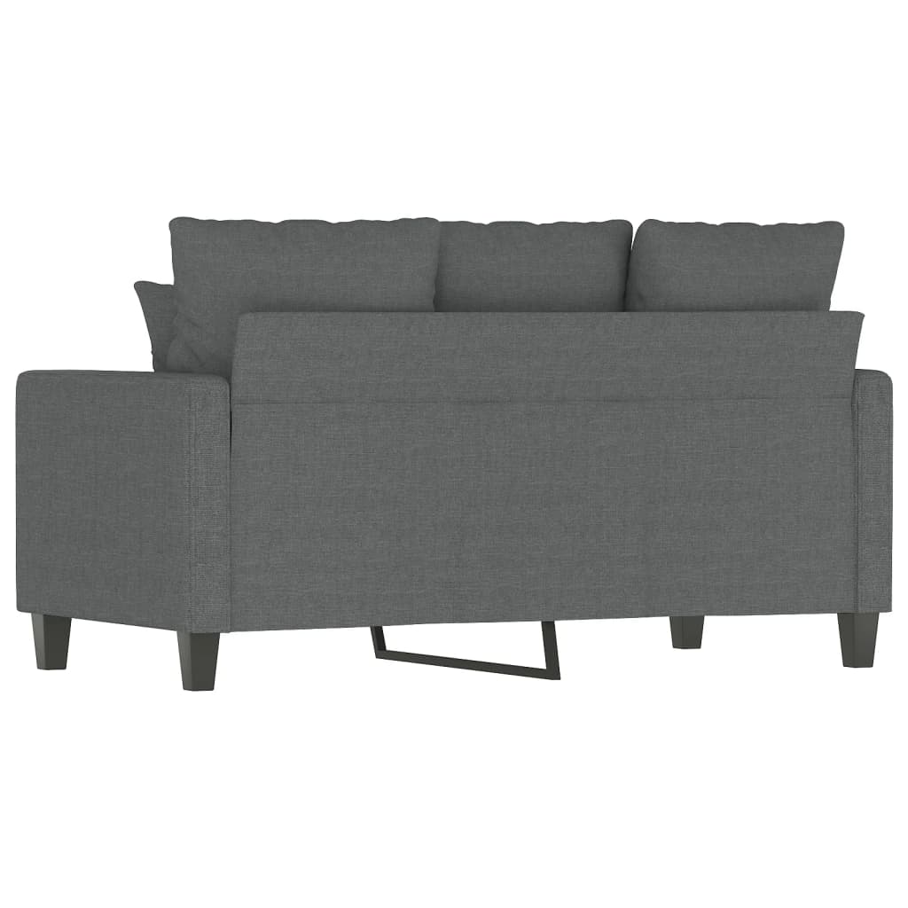 2-Sitzer-Sofa Dunkelgrau 120 cm Stoff