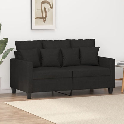 2-Sitzer-Sofa Schwarz 120 cm Stoff