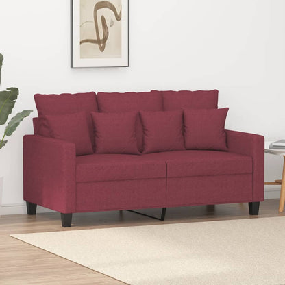 2-Sitzer-Sofa Weinrot 120 cm Stoff