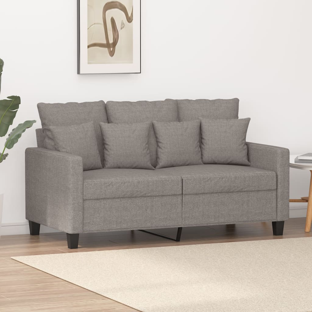 2-Sitzer-Sofa "Samanta" Taupe 120 cm Stoff