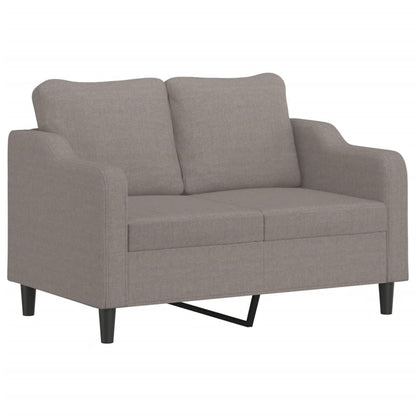 2-Sitzer-Sofa Taupe 140 cm Stoff