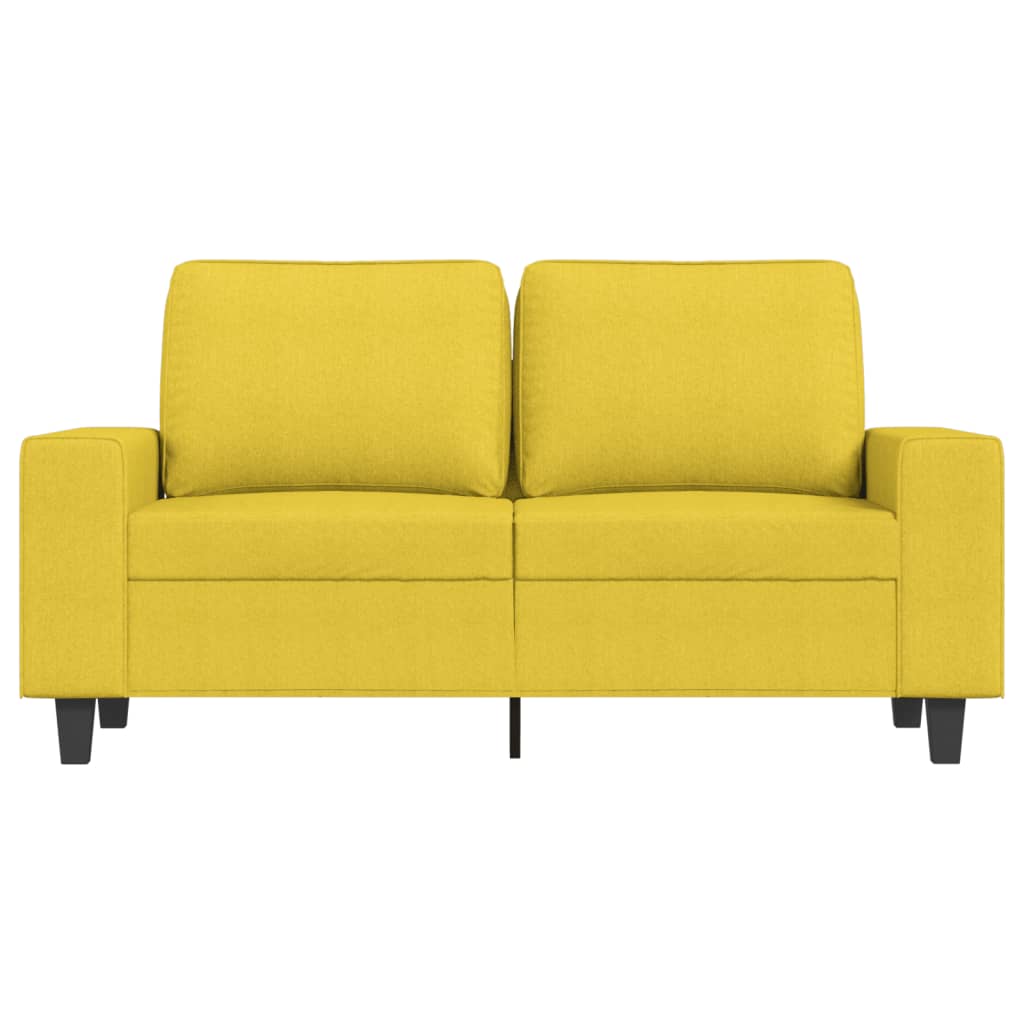 2-Sitzer-Sofa Hellgelb 120 cm Stoff