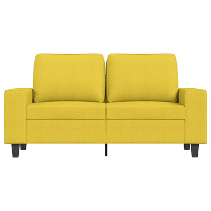 2-Sitzer-Sofa Hellgelb 120 cm Stoff