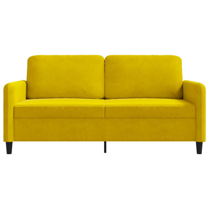 2-Sitzer-Sofa Gelb 140 cm Samt