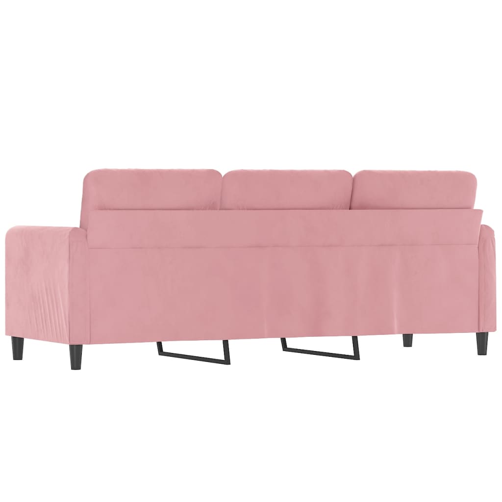 3-Sitzer-Sofa Rosa 180 cm Samt