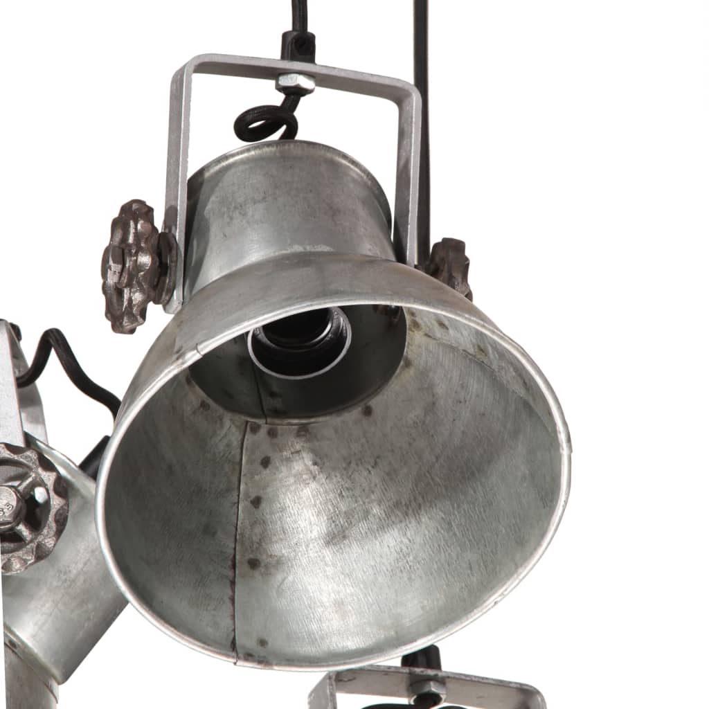 Lampe suspendue 25 W vintage argent 30x30x100 cm E27