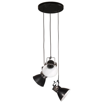 Lampe suspendue 25 W noire 30x30x100 cm E27